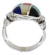 Sterling Silver Multicolor Southwestern Ring Size 6-1/2 TX40033